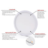 High brightness LED Circular Panel Light 6W 9W 13W 18W 24W Surface Mounted led ceiling light AC 85-265V lampada led lamp