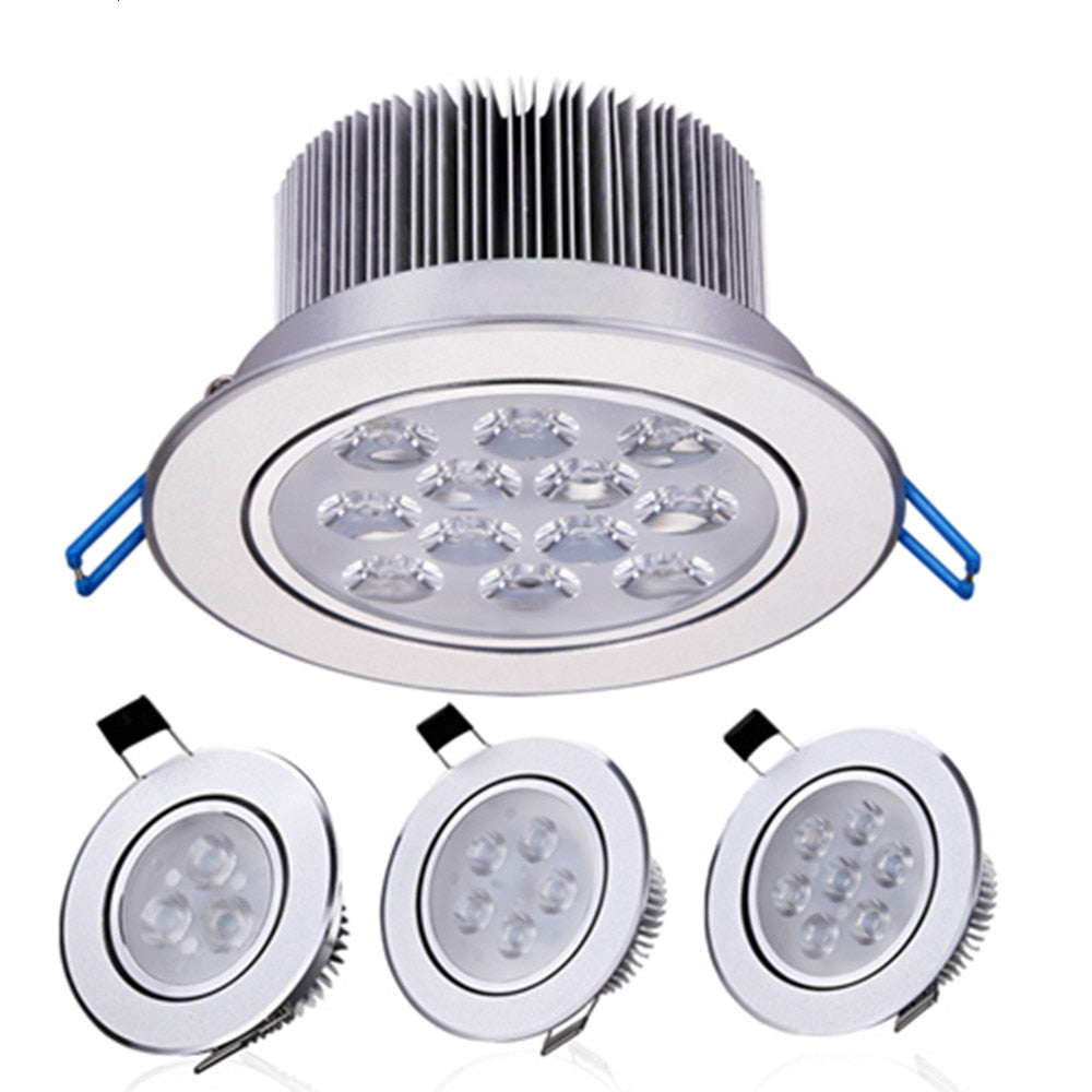 Super Bright 3W 5W 7W 9W 12W 15W LED Ceiling Downlight led Downlight Recessed Spot Light for Home Lighting AC85-265V