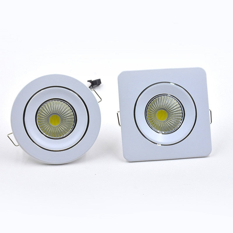 Changeable Led Downlight Mini 5w COB Ceiling Recessed Light 12v 3 Color Change Warm Nature Cool White Energy Saving Spot light