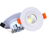Changeable Led Downlight Mini 5w COB Ceiling Recessed Light 12v 3 Color Change Warm Nature Cool White Energy Saving Spot light
