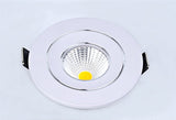 Changeable Led Downlight Mini 5w COB Ceiling Recessed Light 12v 3 Color Change Warm Nature Cool White Energy Saving Spot light