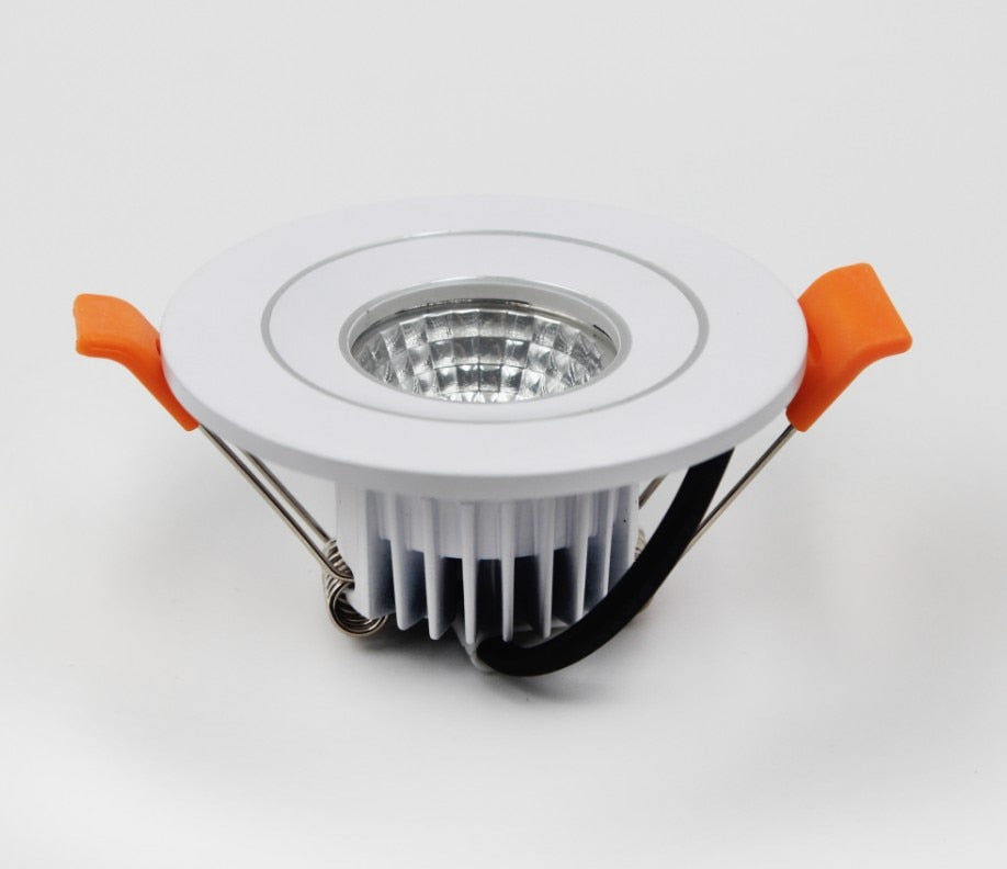 Changeable Led Downlight Mini 5w COB Ceiling Recessed Light 12v 3 Color Change Warm Nature Cool White Energy Saving Spot light