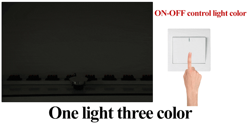 Changeable Led Downlight Mini 5w COB Ceiling Recessed Light 12v 3 Color Change Warm Nature Cool White Energy Saving Spot light