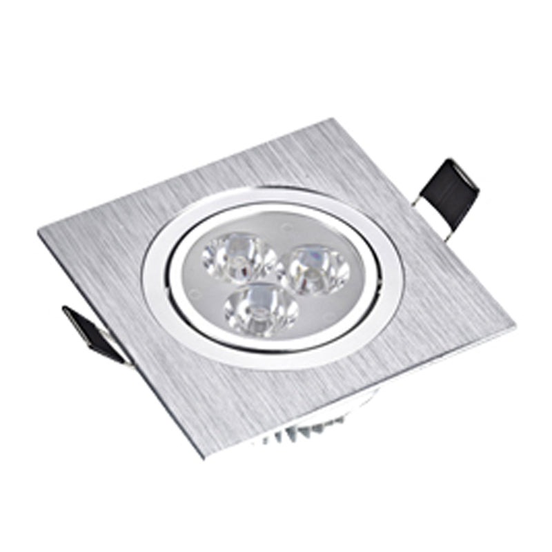 LED Square Down Lights 3W 5W 7W Recessed Dimmable Downlights 110V 220V Spot Indoor Ceiling Home Lighting