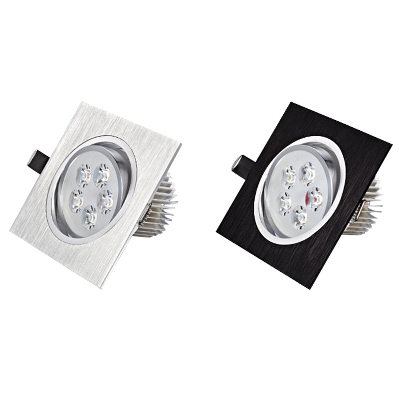 LED Square Down Lights 3W 5W 7W Recessed Dimmable Downlights 110V 220V Spot Indoor Ceiling Home Lighting