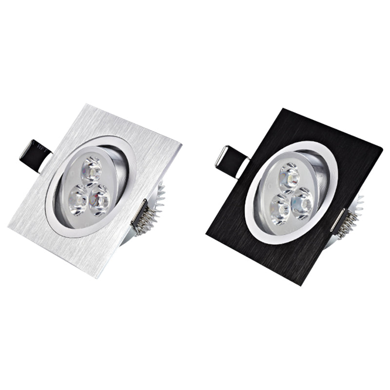 LED Square Down Lights 3W 5W 7W Recessed Dimmable Downlights 110V 220V Spot Indoor Ceiling Home Lighting