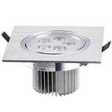 LED Square Down Lights 3W 5W 7W Recessed Dimmable Downlights 110V 220V Spot Indoor Ceiling Home Lighting