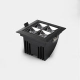 Square Folding Recessed Dimmable COB LED Downlights 12W LED Ceiling Spot Lights Warm Cold White Background Lamps Indoor Lighting