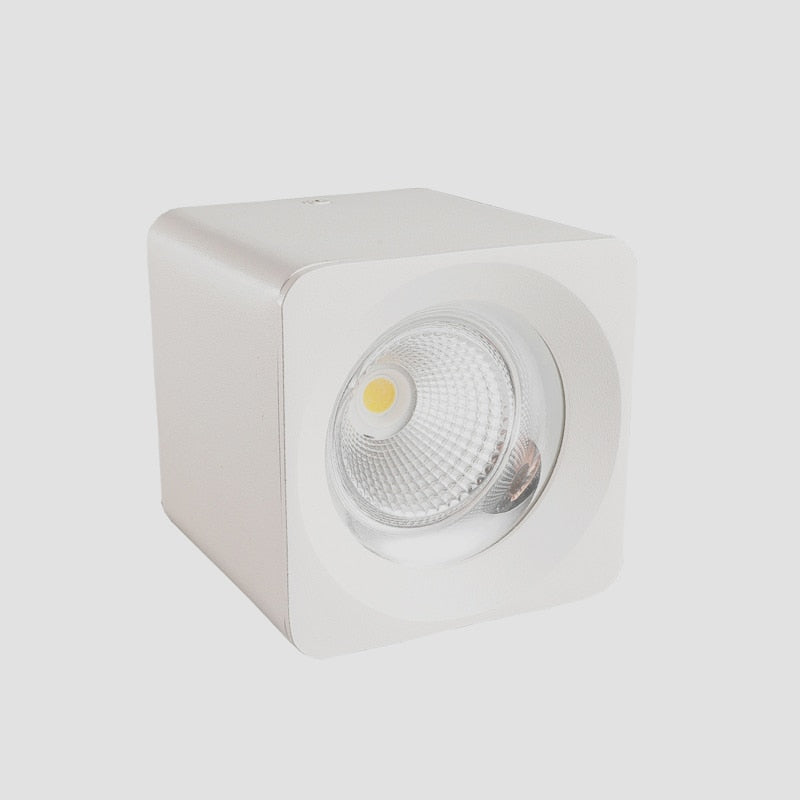 Square Dimmable COB LED Downlights 7W 9W 12W LED Ceiling Spot lights AC85~265V LED Ceiling Lamps Warm/Cold White Indoor Lighting