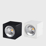 Square Dimmable COB LED Downlights 7W 9W 12W LED Ceiling Spot lights AC85~265V LED Ceiling Lamps Warm/Cold White Indoor Lighting