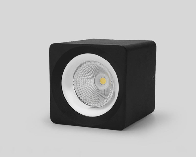 Square Dimmable COB LED Downlights 7W 9W 12W LED Ceiling Spot lights AC85~265V LED Ceiling Lamps Warm/Cold White Indoor Lighting