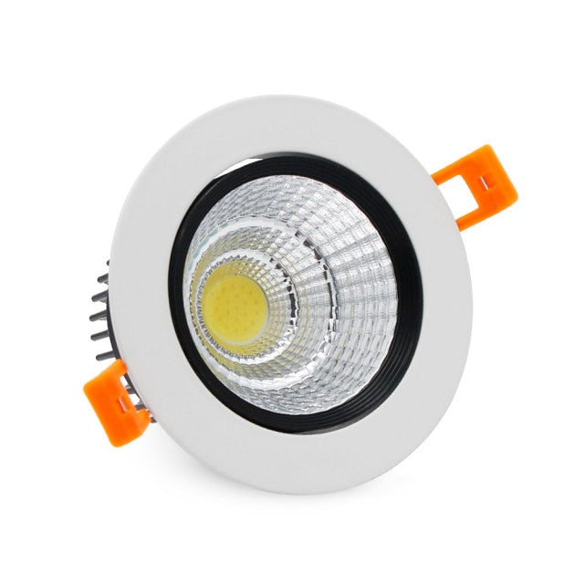 DBF Super Bright Epistar COB LED Recessed Downlight 5W 9W 12W Warm White/Natural White/Cold White LED Ceiling Spot Light AC220V