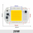 LED COB Chip 10W 20W 30W 50W 220V Smart IC No Need Driver 3W 5W 7W 9W LED Bulb Lamp for Flood Light Spotlight Dia Lighting