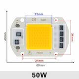 LED COB Chip 10W 20W 30W 50W 220V Smart IC No Need Driver 3W 5W 7W 9W LED Bulb Lamp for Flood Light Spotlight Diy Lighting