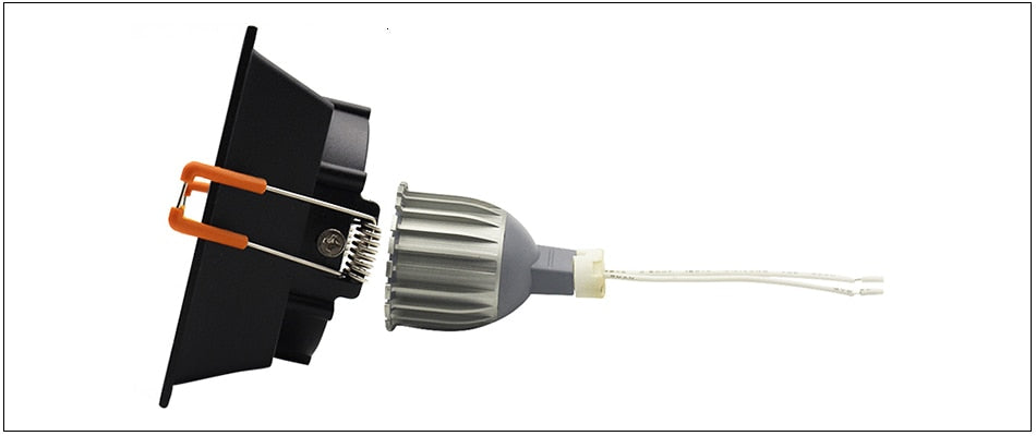 Ring Downlight Anti-glare LED 95mm Cut Hole Recessed Ceiling Spot Lamp Frame 85-265V GU10 Bulb Replaceable