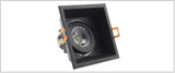 Ring Downlight Anti-glare LED 95mm Cut Hole Recessed Ceiling Spot Lamp Frame 85-265V GU10 Bulb Replaceable