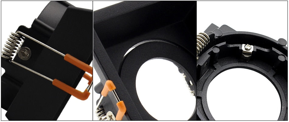 Ring Downlight Anti-glare LED 95mm Cut Hole Recessed Ceiling Spot Lamp Frame 85-265V GU10 Bulb Replaceable