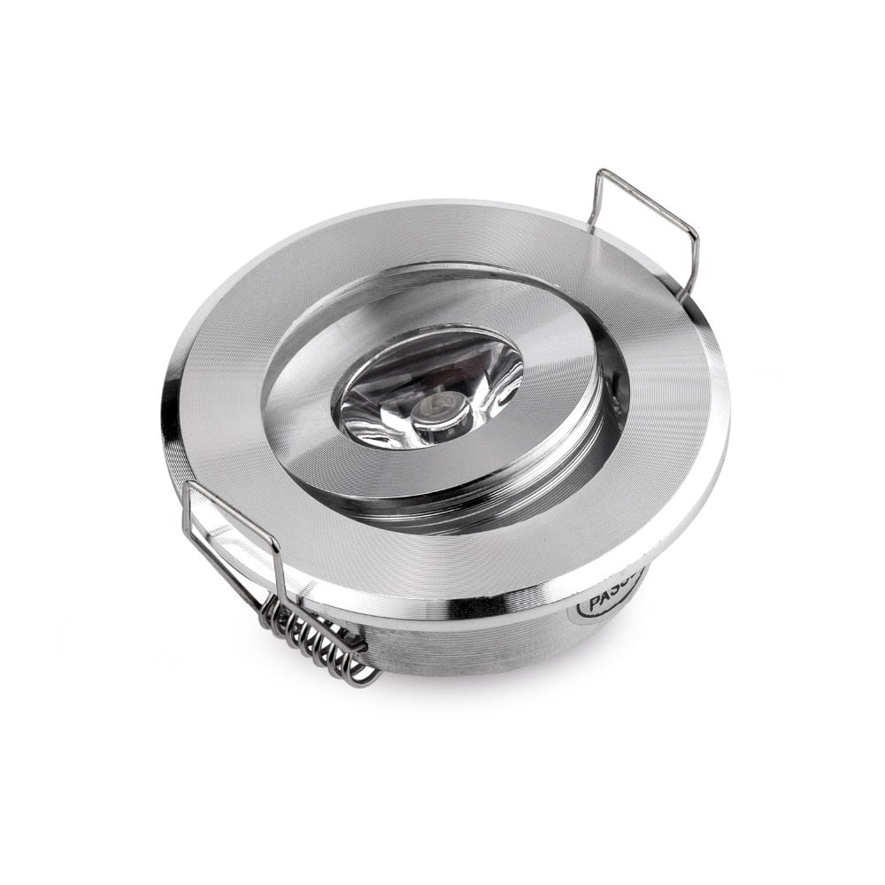 Factory Dimmable LED Mini Spot Recessed Ceiling Downlight 3W White Black Silver Gold Cabinet Lamp Include Driver