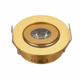 Factory Dimmable LED Mini Spot Recessed Ceiling Downlight 3W White Black Silver Gold Cabinet Lamp Include Driver