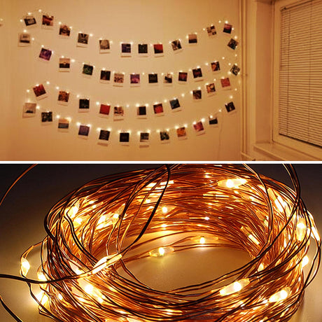 Photo Clip USB LED String Lights Fairy Lights Outdoor Battery Operated Garland Christmas Decoration Party Wedding Xmas