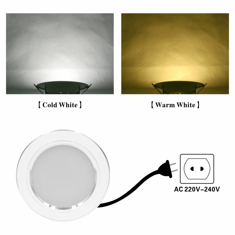 Led Downlight 5W 9W 12W 15W 18W AC 220V 230V 240V LED Ceiling bathroom Lamps living room light Home Indoor Lighting