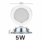 Led Downlight 5W 9W 12W 15W 18W AC 220V 230V 240V LED Ceiling bathroom Lamps living room light Home Indoor Lighting