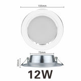 Led Downlight 5W 9W 12W 15W 18W AC 220V 230V 240V LED Ceiling bathroom Lamps living room light Home Indoor Lighting