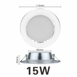 Led Downlight 5W 9W 12W 15W 18W AC 220V 230V 240V LED Ceiling bathroom Lamps living room light Home Indoor Lighting