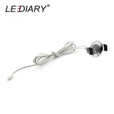 LEDIARY LED Mini Cabinet Downlights 12V Silvery White Black 1.5W 27mm Cut Hole Recessed Mounted Ceiling Spot Lamp For Study Room