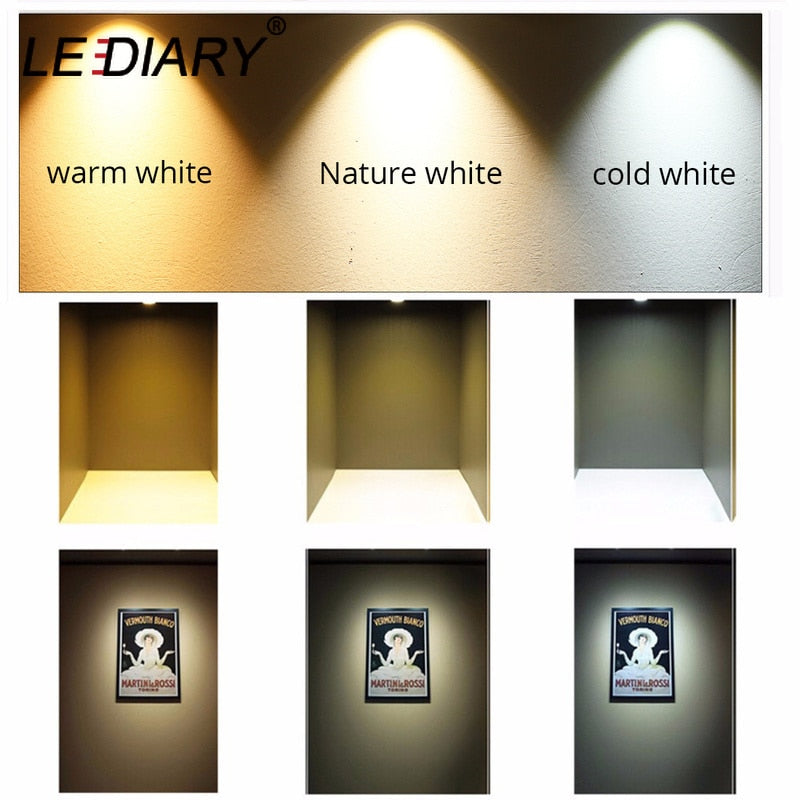 LEDIARY IP65 DC12V Mini LED Spot Cabinet Lights Downlight 15mm Cut Hole RA80 Under Cabinet Jewelry Display Ceiling Recessed Lamp