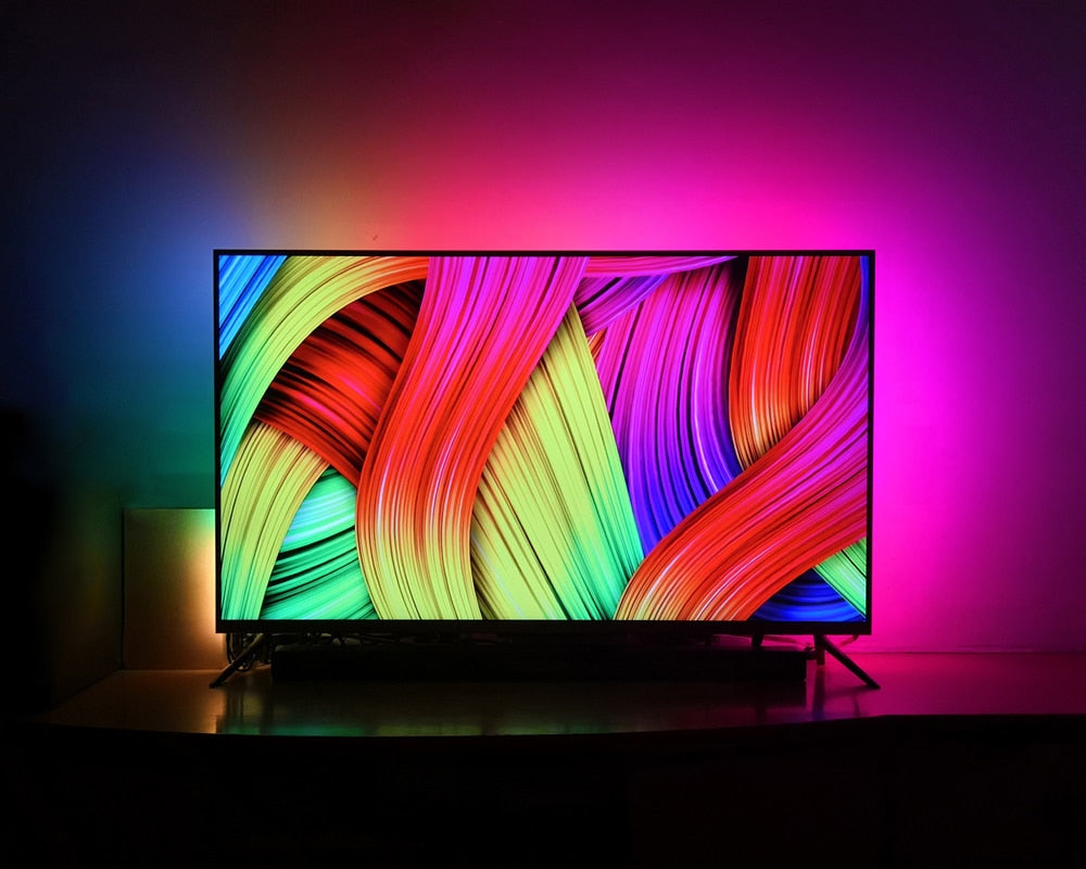 Addressable WS2812B LED Strip Ambilight Full Set USB LED Strip TV PC Back Lighting Dream Screen Computer Monitor 1/2/3/4/5m