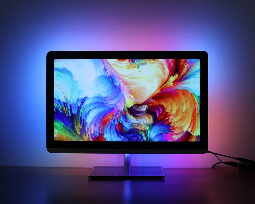 Addressable WS2812B LED Strip Ambilight Full Set USB LED Strip TV PC Back Lighting Dream Screen Computer Monitor 1/2/3/4/5m