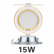 Ultra Bright Round LED Downlight 5W 7W 9W 12W 15W 18W Gold Ultra Thin Aluminum AC220V LED Down Light Ceiling Recessed Spot Light