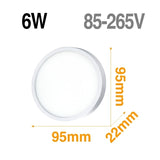 LED Panel light Surface Mounted Downlight Lamp AC85-265V 48W 36W 24W 18W 13W 9W 6W Ultra Thin LED Ceiling light For Kitchen Bath