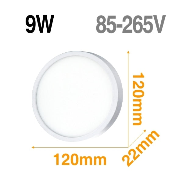 LED Panel light Surface Mounted Downlight Lamp AC85-265V 48W 36W 24W 18W 13W 9W 6W Ultra Thin LED Ceiling light For Kitchen Bath