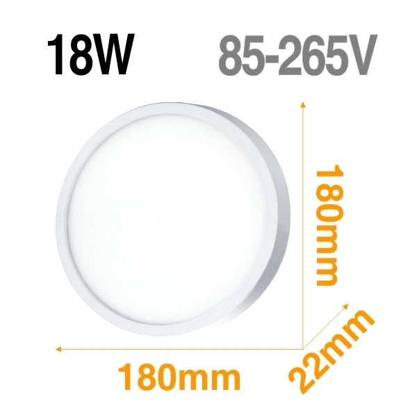 LED Panel light Surface Mounted Downlight Lamp AC85-265V 48W 36W 24W 18W 13W 9W 6W Ultra Thin LED Ceiling light For Kitchen Bath