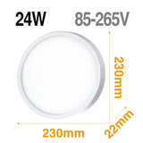 LED Panel light Surface Mounted Downlight Lamp AC85-265V 48W 36W 24W 18W 13W 9W 6W Ultra Thin LED Ceiling light For Kitchen Bath