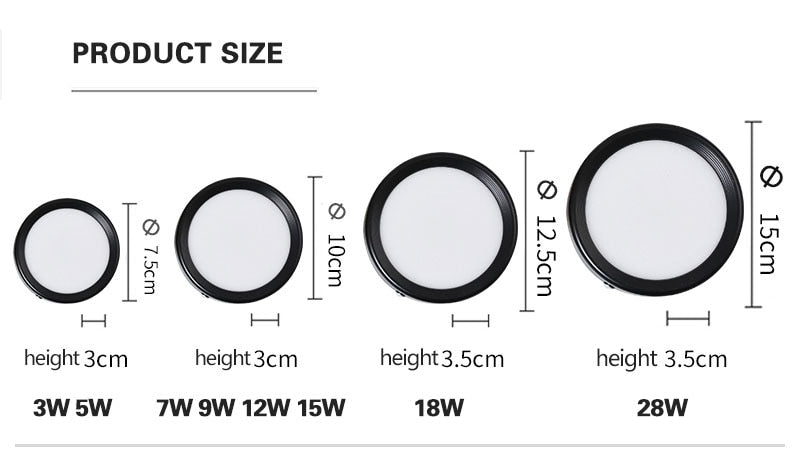 LED downlight 5W 7W 9W 12W 12V Ceiling Lamps Safety Voltage Ultra Thin Driverless led spot lights Ceiling Fixtures Lighting