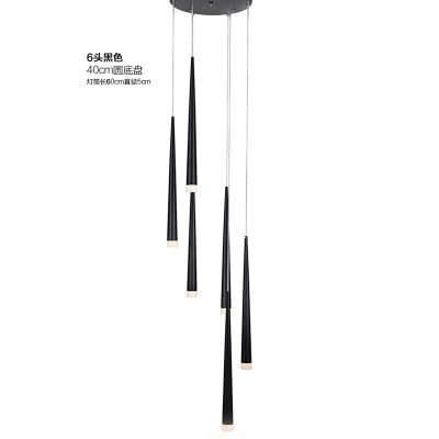 Led long downlight chandelier individual creativity modern dining room chandelier stair light kitchen chandelier bar Chandelier