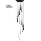 Led long downlight chandelier individual creativity modern dining room chandelier stair light kitchen chandelier bar Chandelier