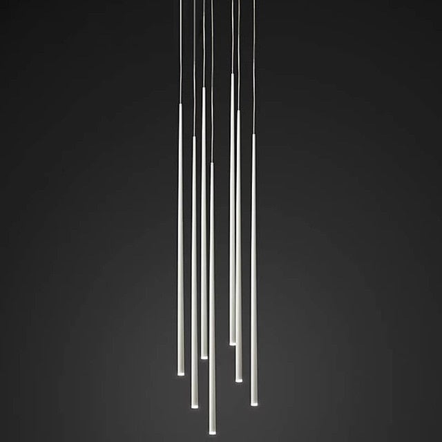 Led long downlight chandelier individual creativity modern dining room chandelier stair light kitchen chandelier bar Chandelier