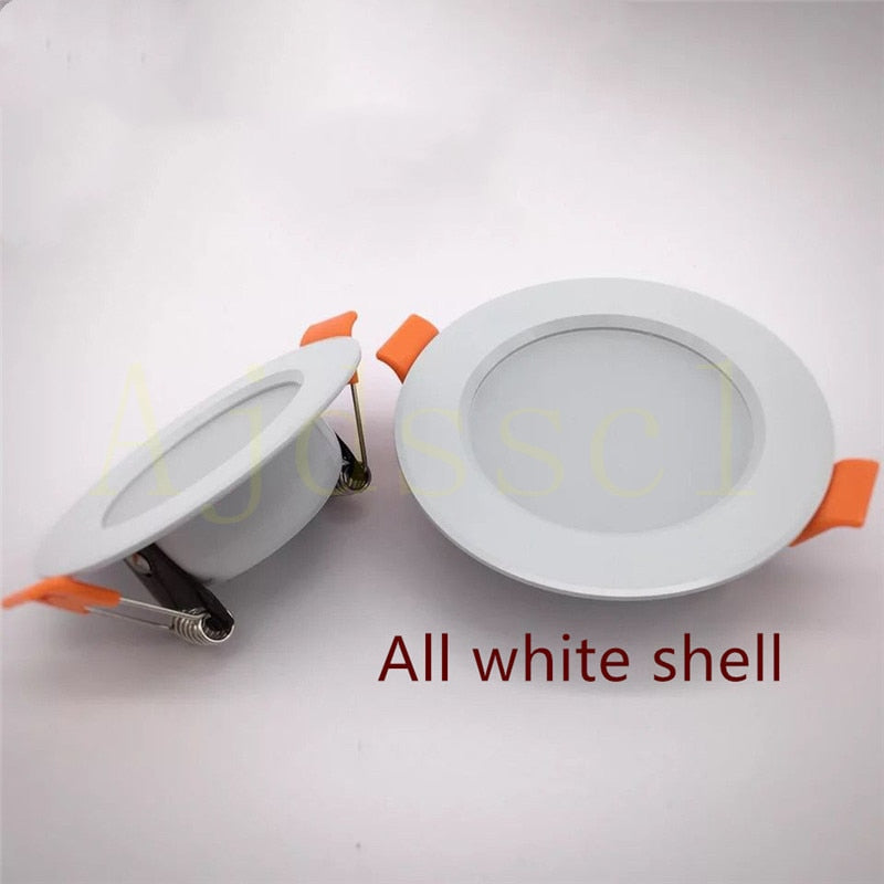 LED Downlight 220V Spot Three colors dimming 5W 7W 9W 12W 15W Recessed in LED Ceiling Downlight Light Cold Warm white Lamp