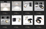 LED Downlight dimmable 7W 10W 15W 20W adjustable 360 Degree Recessed LED Ceiling Spot Light  AC110V 220V Trunk downlight LED