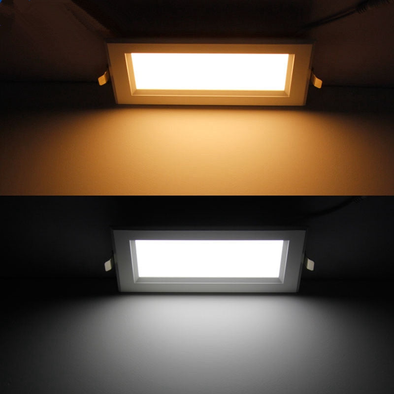 LED panel recessed downlight 12W 18W 24w square LED downlight super bright energy saving AC110V 220V home indoor lighting