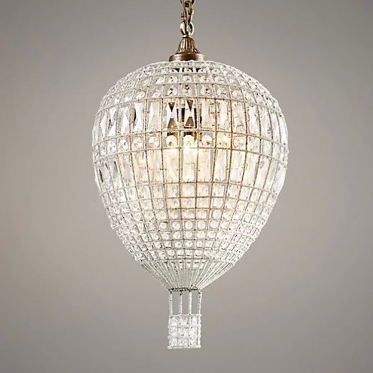 American Luxury Crystal Pendant Lights Loft Indoor Home Decorative Light In Baby&#39;s Room Bedroom French Balloon Suspension Lights Pendant Lights