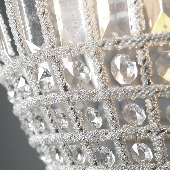 American Luxury Crystal Pendant Lights Loft Indoor Home Decorative Light In Baby's Room Bedroom French Balloon Suspension Lights Pendant Lights