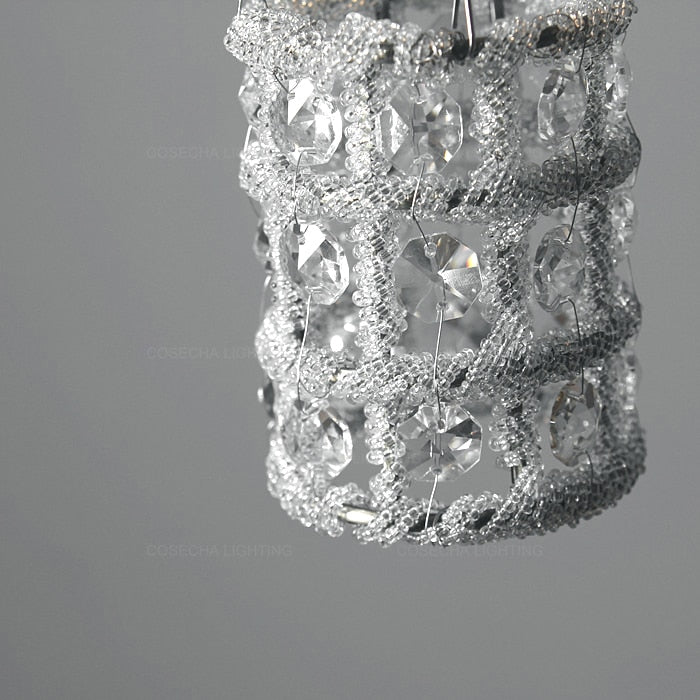 American Luxury Crystal Pendant Lights Loft Indoor Home Decorative Light In Baby&#39;s Room Bedroom French Balloon Suspension Lights Pendant Lights