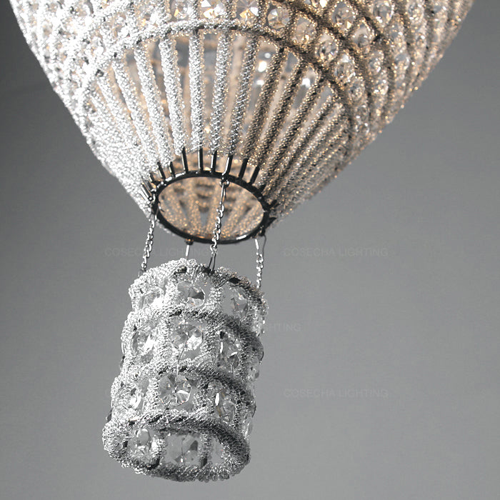 American Luxury Crystal Pendant Lights Loft Indoor Home Decorative Light In Baby's Room Bedroom French Balloon Suspension Lights Pendant Lights
