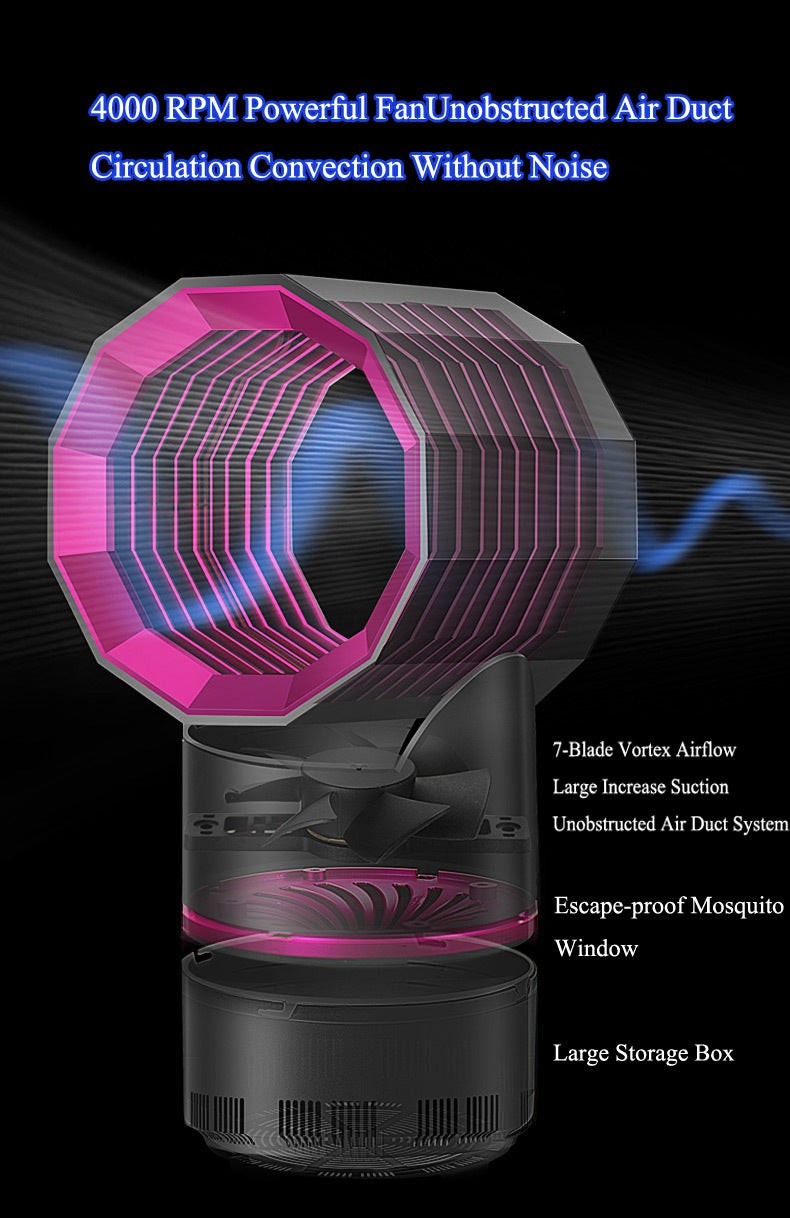 Electric Mosquito Killer Lamp Radiationless Mosquito Killer Photocatalysis Mute Home LED Bug Zapper Insect Trap Anti Mosquito