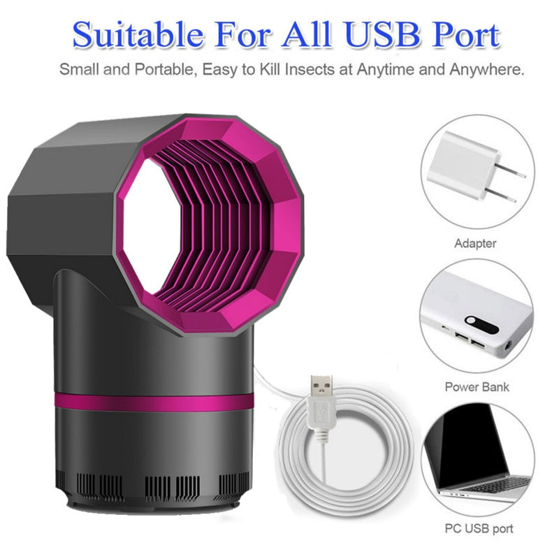 Electric Mosquito Killer Lamp Radiationless Mosquito Killer Photocatalysis Mute Home LED Bug Zapper Insect Trap Anti Mosquito